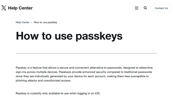 苏仙苹果维修店铺分享iOS用户如何通过通行密钥(Passkey)登录 